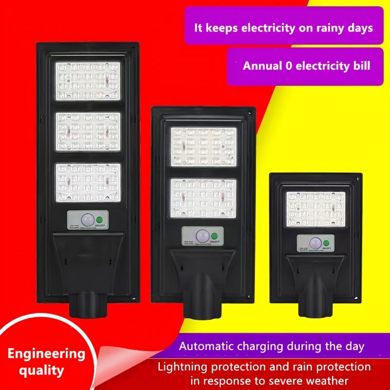 Ultra Bright Solar Street Lamp IP65 Motion Sensor Multiple Lighting Modes