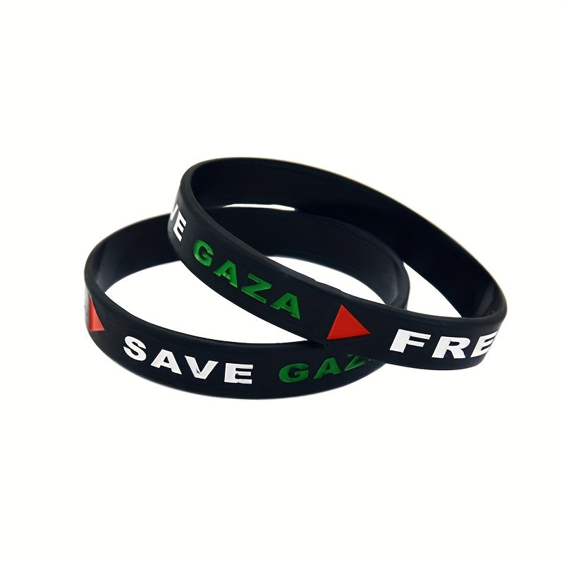 Gaza Flag Silicone Wristband Bracelet Gift