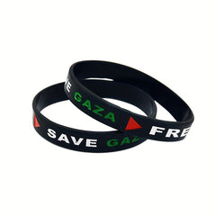 Gaza Flag Silicone Wristband Bracelet Gift