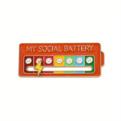 Funny Seven Mood Enamel Pins Brooch Set Wallet Handbag Accessories