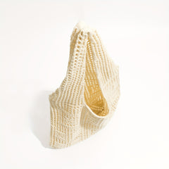 Crochet Tote Bag Shoulder Beach Shopping Reusable Large