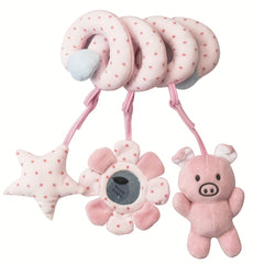 Baby Spiral Hanging Stroller and Car Seat Toys High Contrast Sensory Toy