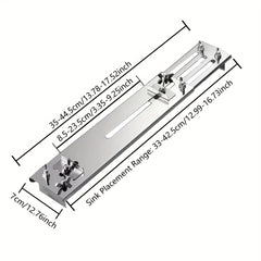 Stainless Steel Whetstone Holder for Kitchen Sink Sharpening