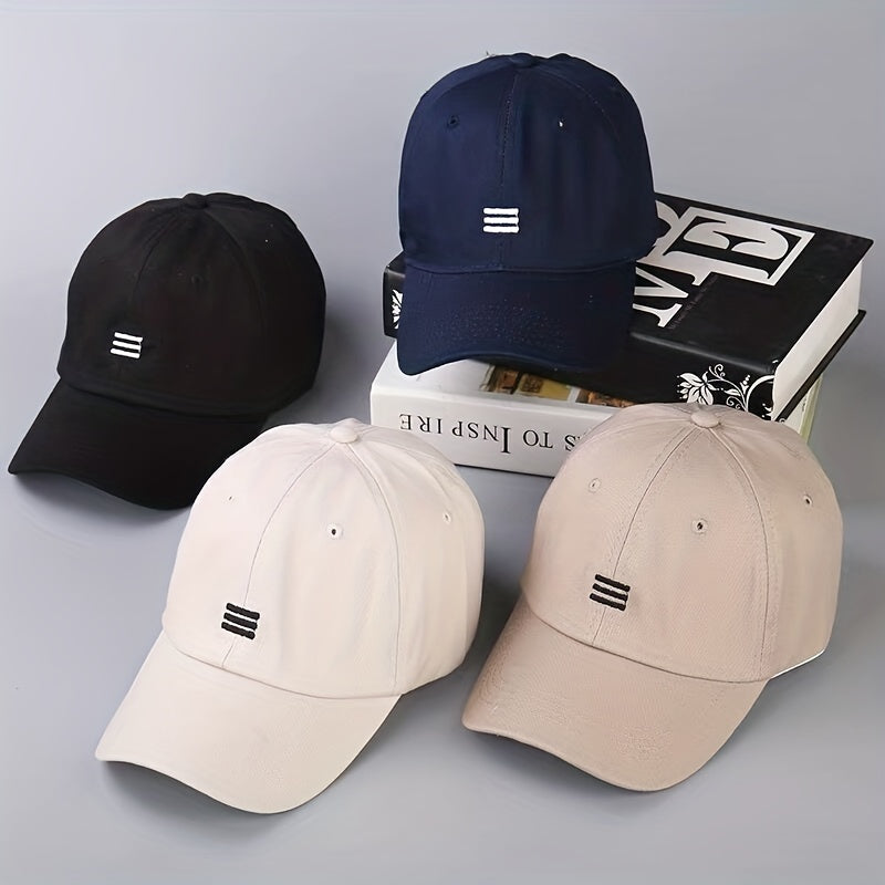 Embroidery Baseball Cap Solid Casual Dad Hats Unisex Couple Sun Hat