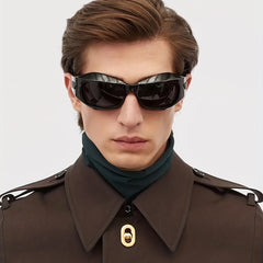 Men's Steampunk Style Y2K Cycling Sports Sunglasses UV Protection