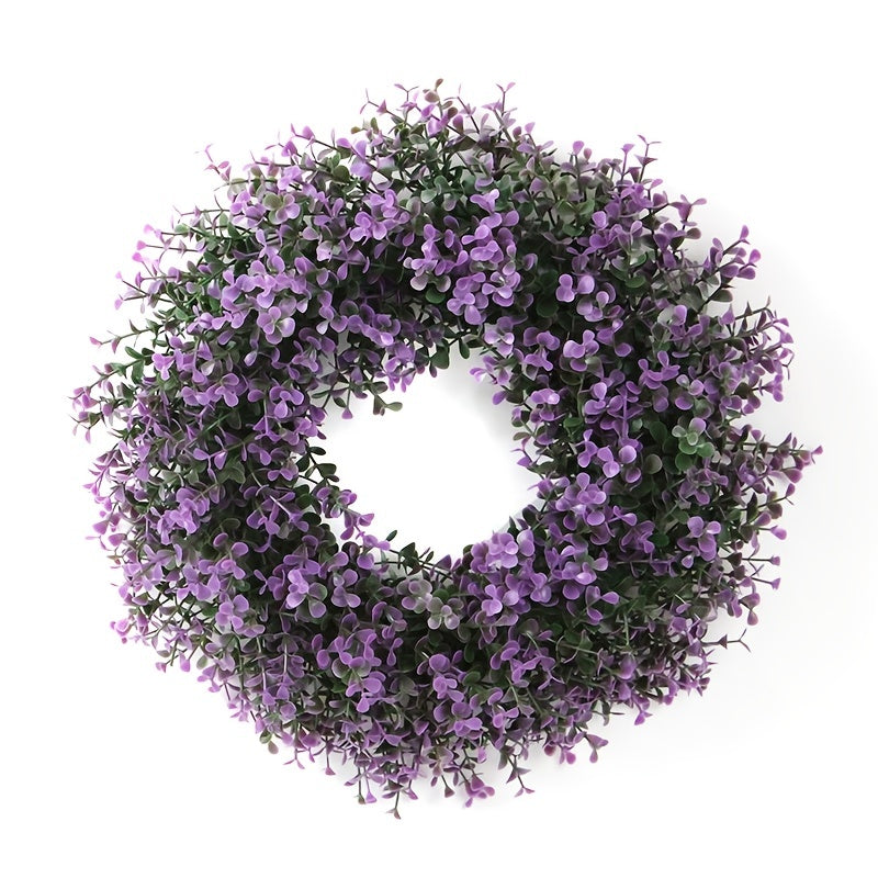 12 2'' Artificial Plum Purple Wreath Front Door Home Decoration