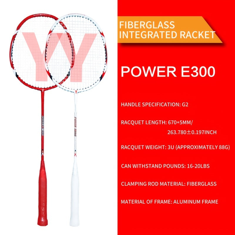 Versatile Carbon Badminton Racket with Overgrips
