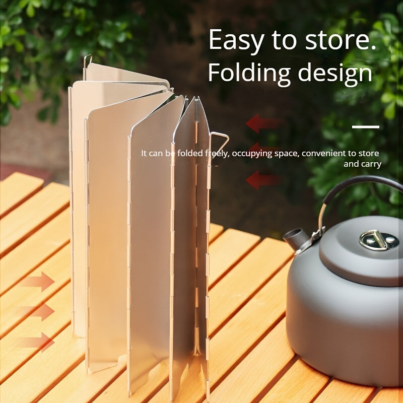 Outdoor Gas Stove Windshield Folding Cassette Stove Windshield