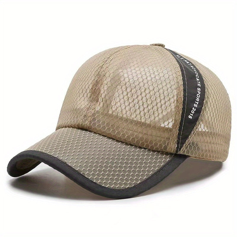 Unisex Sunshade Breathable Baseball Cap With Letter Embroidery