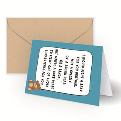 Funny Brother Birthday Card - Birthday Card For Brother