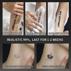 Waterproof Temporary Crown Tattoos 6 Unique Designs Realistic Non Reflective Ink