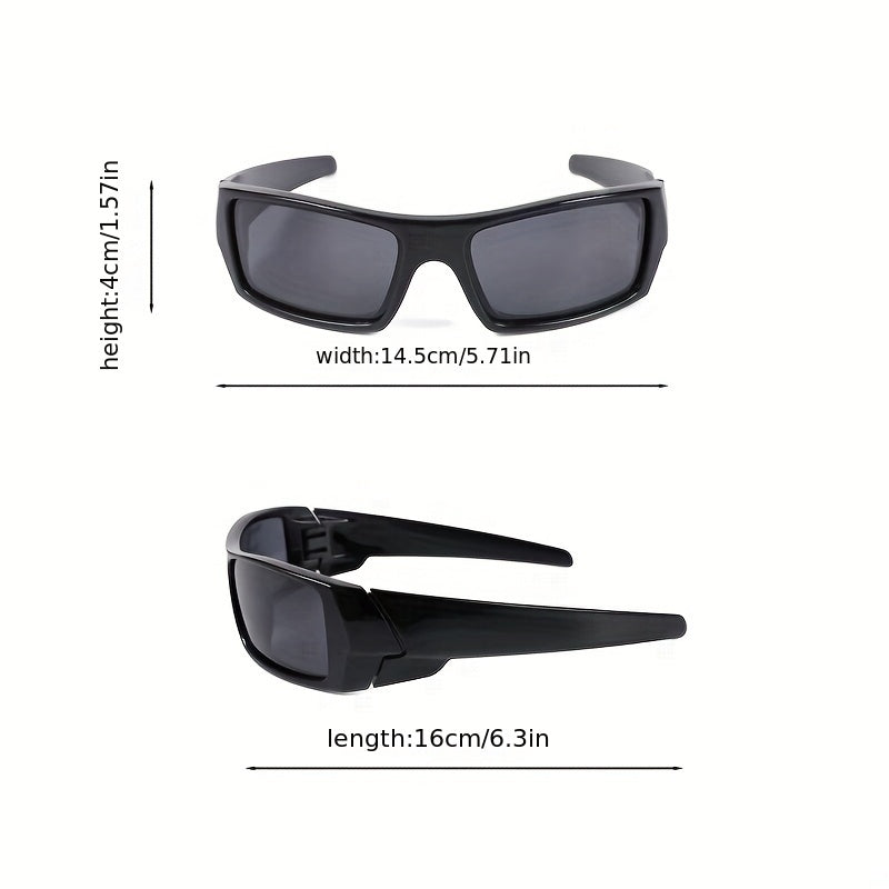 Men's Polarized Square Sunglasses Sports Cycling Fishing UV 400 with Case
