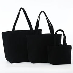 Canvas Shoulder Bag Unisex Tote Reusable Grocery Large Capacity Shopping
