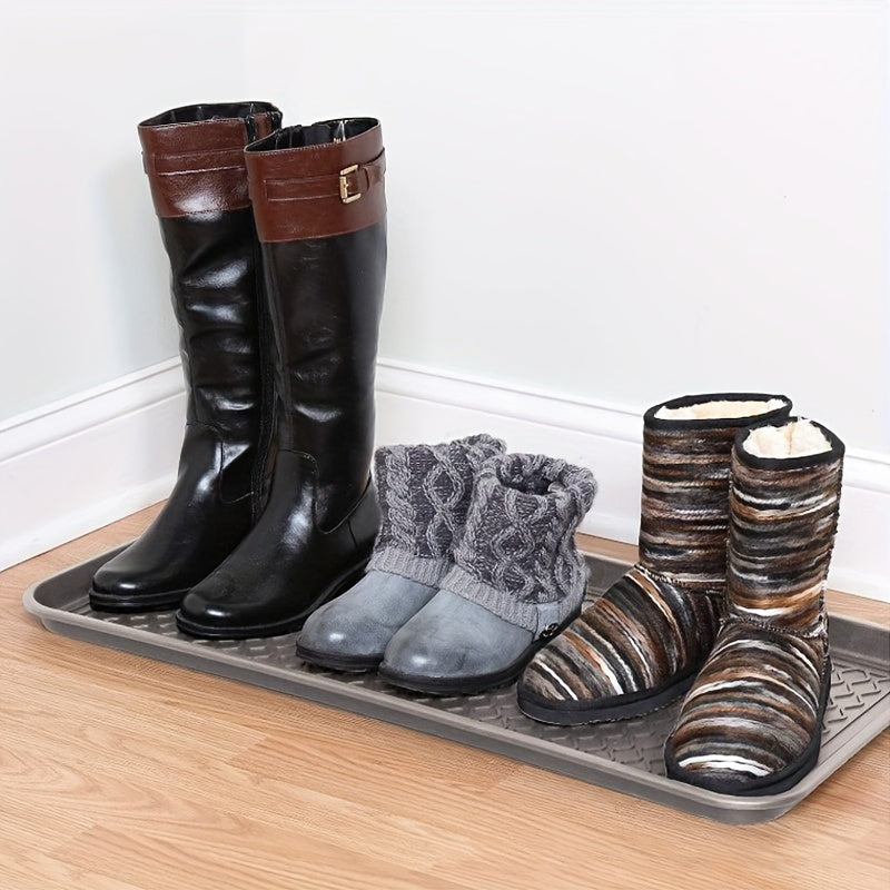 Plastic Shoe Mat Tray for Entryway Indoor Outdoor Shoe Storage