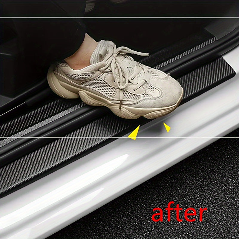 3D Nano Carbon Fiber Car Sticker Tape Anti-Scratch Protection Film