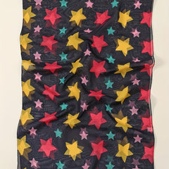 Pentagram Print Chiffon Scarf Lightweight Windproof Shawl