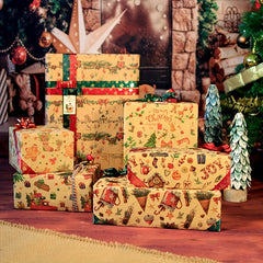 6pcs Cartoon Birthday Gift Wrapping Paper Roll