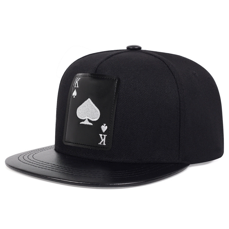 Men's Hip Hop Playing Card PU Leather Baseball Cap