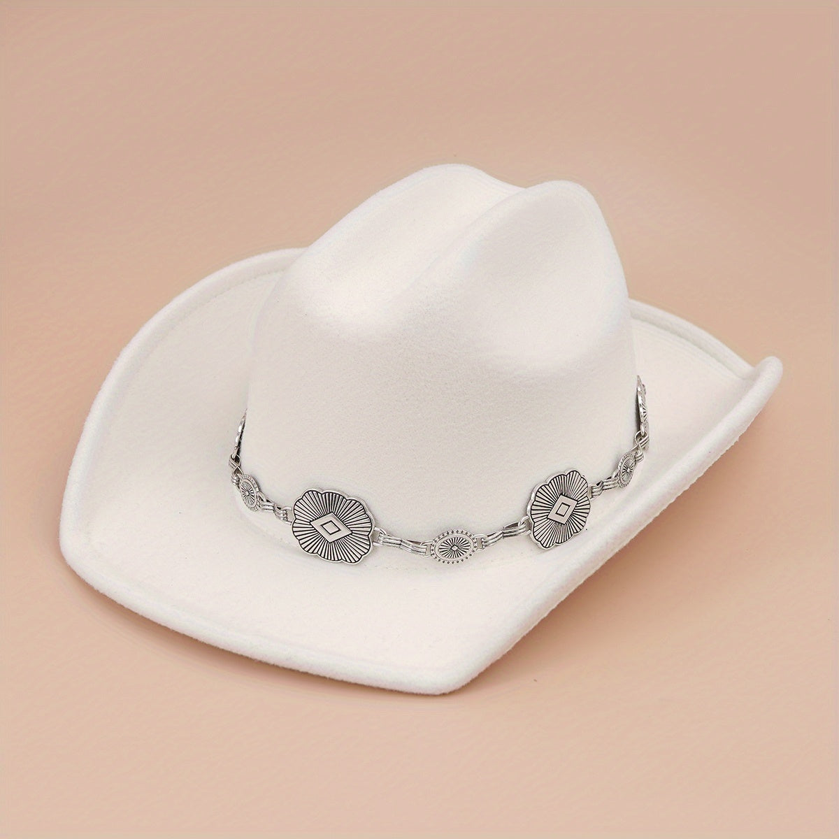 Vintage Western Cowboy Hat Solid Jazz Fedora Cap Unisex Felt Hats
