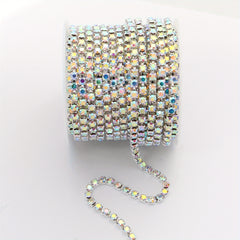 12 Claws Rhinestone Chain for DIY Nail, Shoe, Headwear - 48 Inches