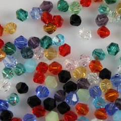 300 90pcs 4mm Bicone Crystal Beads DIY Jewelry Making