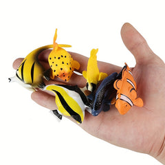 18pcs Mini Tropical Fish Set Ocean World Models for Kids