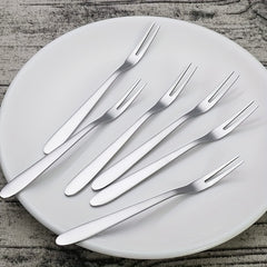 Stainless Steel Fruit Picks Salad Forks Reusable Multifunctional Forks