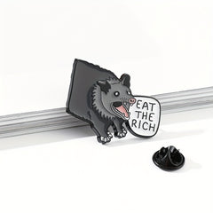 Wild Boar Alloy Brooch Backpack Accessory