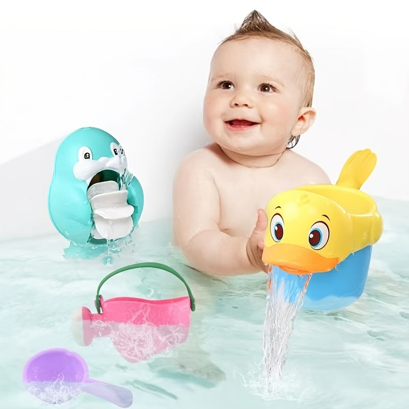 Children's Bath Toys Soft Rubber Beach Play Water Car Little Yellow Duck