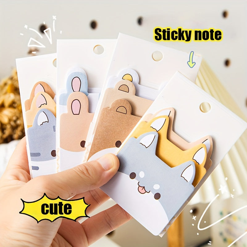 45 Sheets Cartoon Animal Sticky Notes