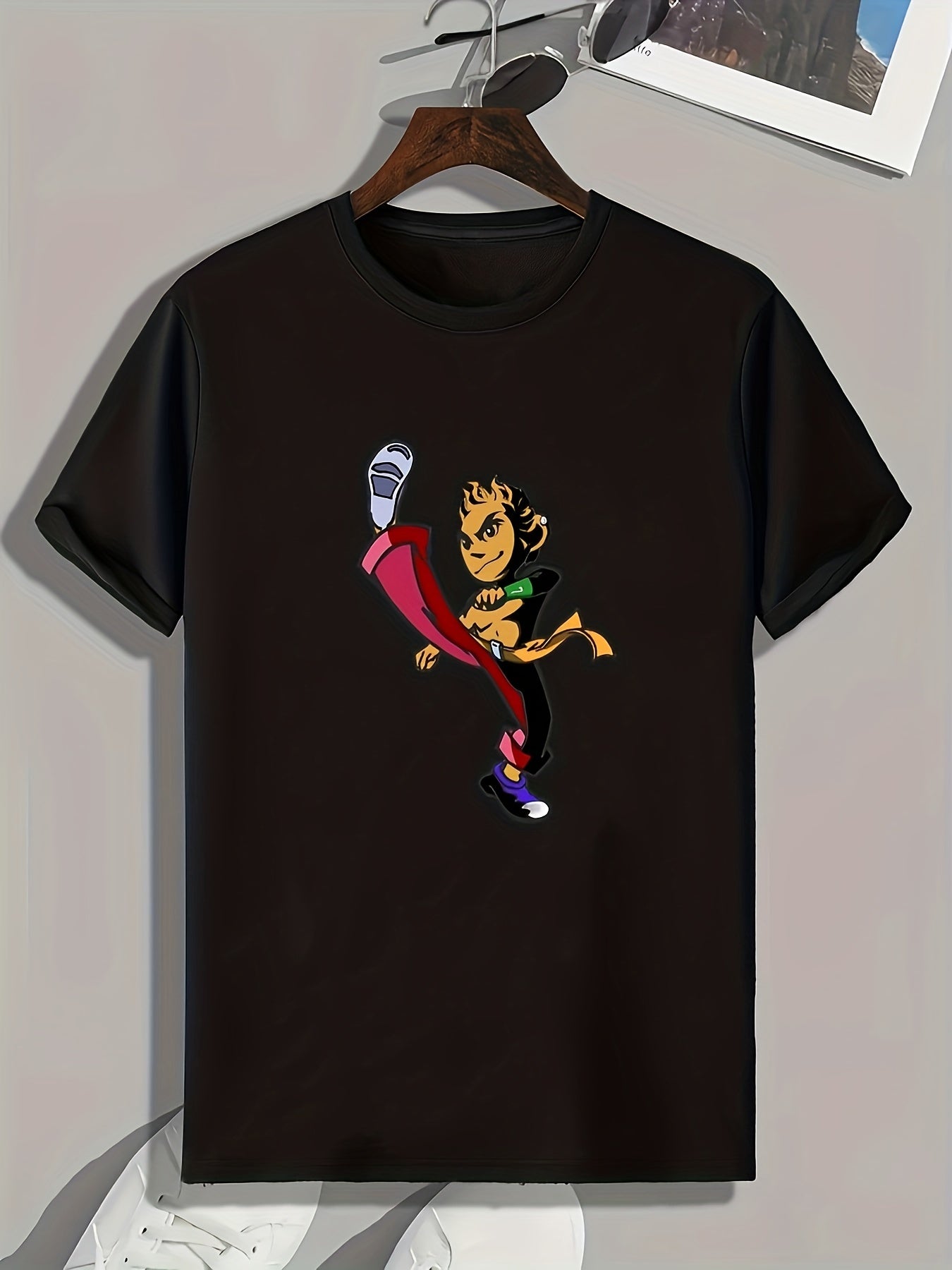 Kung Fu Boy Graphic Printed Tee for Men