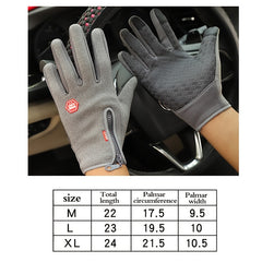 Winter Touch Screen Motorcycle Gloves Windproof Anti-Slip Unisex