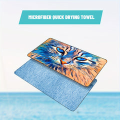 Absorbent Microfiber Towel Quick Dry Printed Towel for Travel Beach Camping Gym