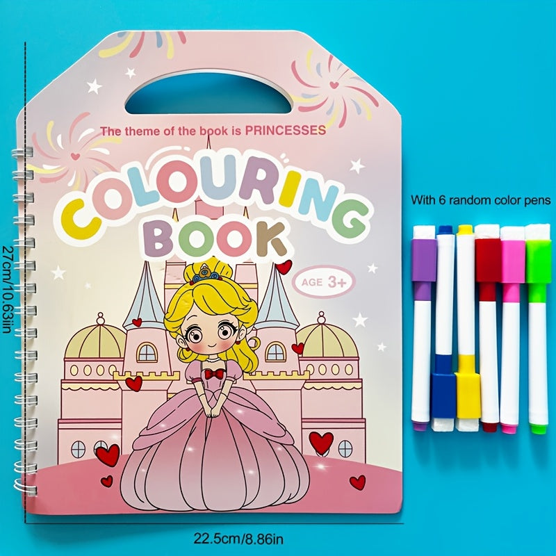 Princess Coloring Book & Markers Set