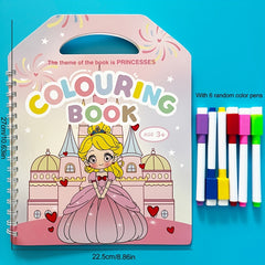 Princess Coloring Book & Markers Set
