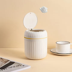 Desktop Trash Can with Lid Creative Small Coffee Table Office Living Room