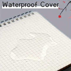 A5 Coil Notebook 80 Sheets PP Cover Horizontal Line Grid Spiral Hardcover