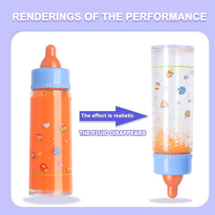 6pcs Doll Feeding Set for Toy Stroller Milk Juice Bottles Pacifier Baby Doll