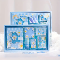 87pcs Scrapbook Kit DIY Journal Art & Crafts Stickers Notebook Scrapbook
