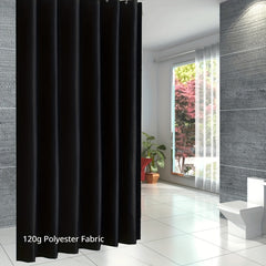 Waterproof Shower Curtain with Plastic Hooks Machine Washable