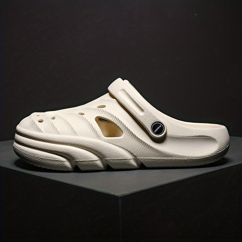 Men's Lightweight Comfy Clogs Hollow Out Non Slip Garden Shoes