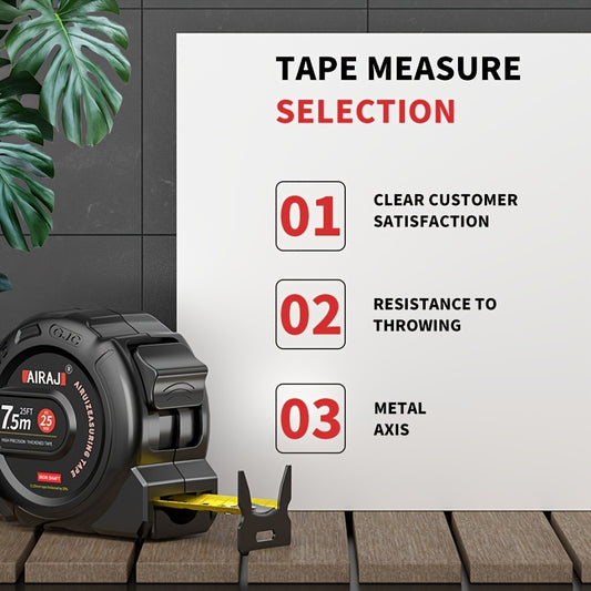 3m 5m 7 5m Tape Measure Easy Read Measuring Tape Retractable With Lock Ft Metric