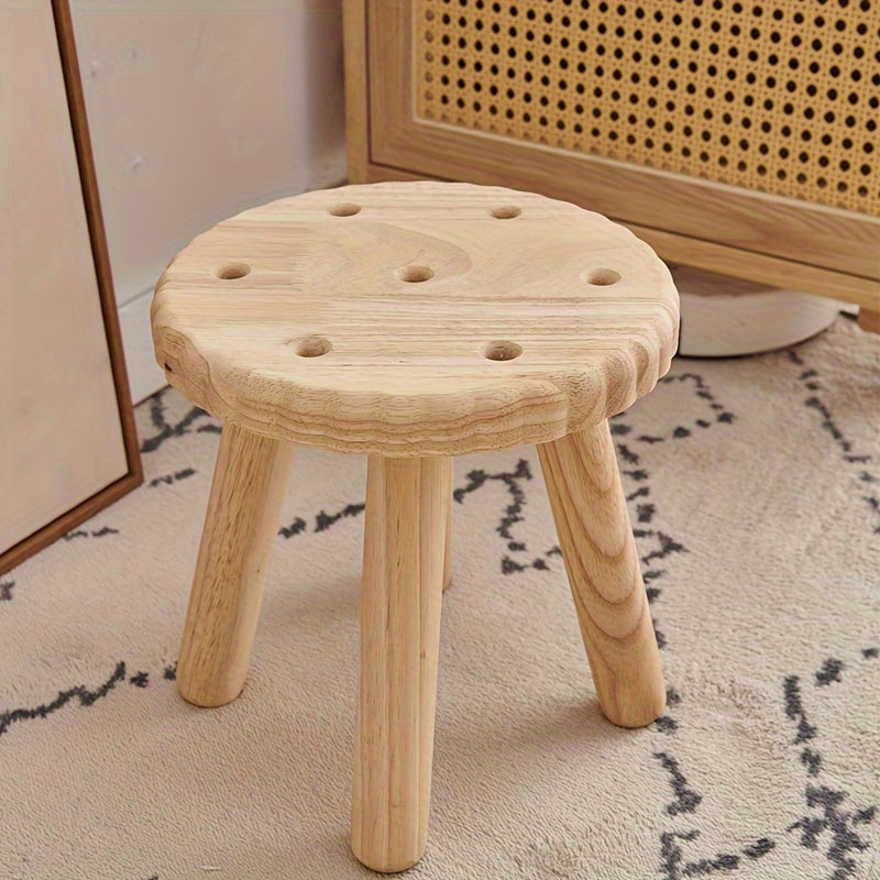 Solid Wood Shoe Changing Stool Removable Small Outdoor Porch Stool