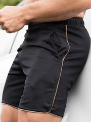 Men's Quick Dry Casual Shorts Stretch Waist Gym Workout Summer Drawstring