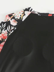 Floral Print Tankini & Shorts Set