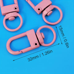 Colorful Metal Keychain Spray Paint U Shape Door Buckle Hook Bag Pendant