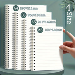 A6 Horizontal Line Coil Student Notebook with Strap