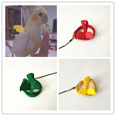 Adjustable Parrot Bird Harness Leash Anti Bite Nylon Rope Wings