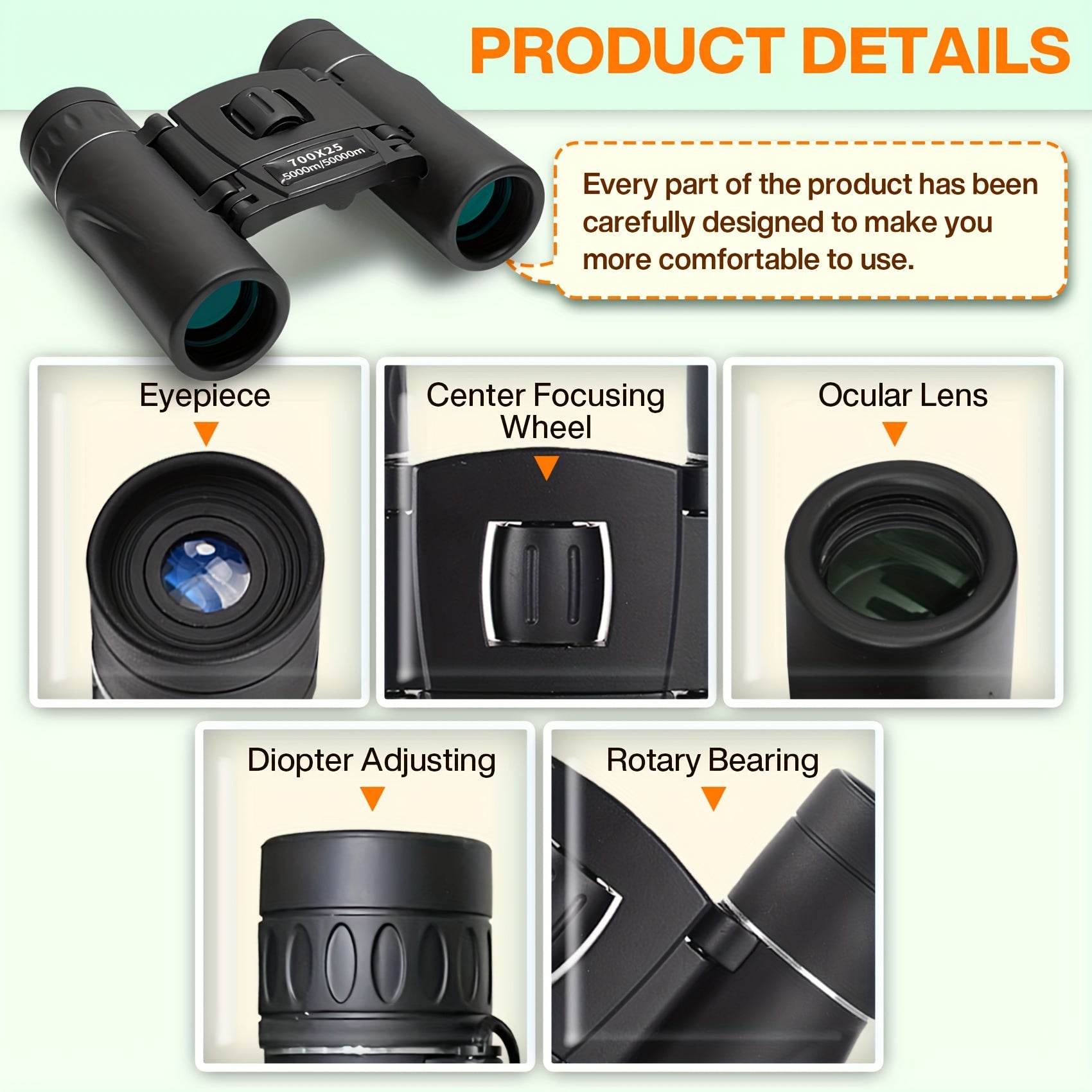 Compact Binoculars Telescope For Adults And Children Bird Watching Outdoor