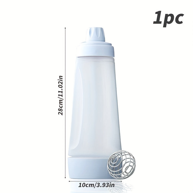 Plastic Hand Batter Dispenser Mixing Bottle Baking Utensil